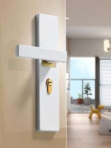 1pc Luxurious Beautiful Quiet And Beautiful Antique Style Door Lock Handle Set Door Handle Set Indoor Door Lock