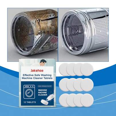 Washing Machine Cleaner Tablets - Deep Cleaning For Washer Tub, Removes Dirt & Odor, Daily Home Use