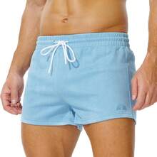 Shorts de entrenamiento para hombres con tiro de 3 pulgadas - Lago azul - Ver 2