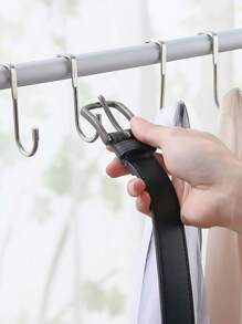 1/2 stuks robuuste S-vormige metalen deurhaken, geen boren vereist, sterk draagvermogen voor keukens, slaapzalen, kledingkasten en schoenenkasten
