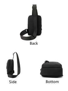 1 buc geantă mini crossbody pentru bărbați, geantă de telefon, geantă de umăr diagonală multifuncțională pentru sporturi în aer liber, drumeții, alergare, ciclism, călătorii, serviciu, geantă de mesager simplă la modă