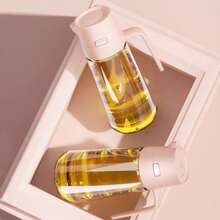 1 件自动开合玻璃油瓶，防漏厨房调味罐带盖，醋/油分配器