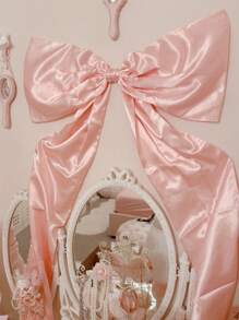 1pc Large Bow Big Coquette Bow For Backdrop Birthday Party Room Wall Decor Giant Ribbon Tie Hanging Gift Coquette Wall Decor Photo Prop Perfect For Bridal Shower Wedding Party Decor