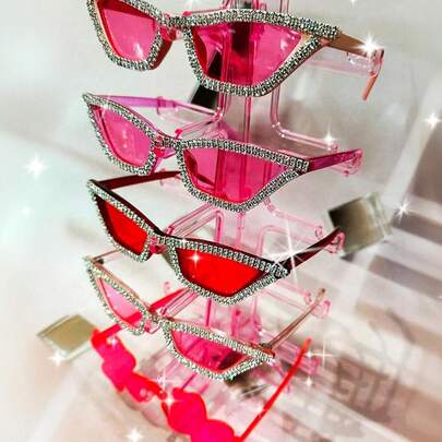 Zonnebrillenhouder, zonnebrilstandaard, brillenhouder, organizerstandaard voor 6 paar zonnebrillen