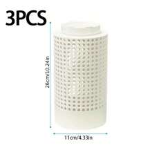 1 pezzo Compostiera in PVC salvaspazio per il compostaggio dei vermi, adatta per piccoli vasi e giardini, in materiale plastico rotondo a prova di odori, ideale per la cura del prato, tubo per il compostaggio del tè di vermi, laghetto per gamberi, aiuola di fiori, drenaggio del fondo dello stagno dei pesci, rotondo a prova di odori, ideale per la cura del prato - Tubo per il compostaggio del tè di vermi, filtro per laghetto, drenaggio del fondo dell'acquario, con coperchio a vite, tubo per il compostaggio dei vermi per l'orto - Salvaspazio, bianco - Perfetto per il giardino e la cura del prato