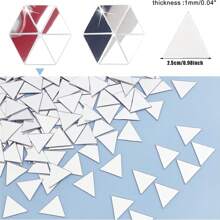 1 Set Of Drop Shape Mosaic Tiles, Acrylic Mosaic Mirror Tiles For DIY Crafts Living Room Decoration And Home Decor, Self Adhesive Silver Mirror Tiles Wall Decor Wall Stickers Wall Sticker Stickers