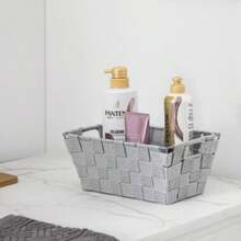Cesta de almacenamiento de nailon D69 gris claro - Gris - Ver 4