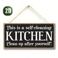 1PC, Wooden Kitchen Decoration, This Is A Self -Cleaning Kitchen Hanging Wall Art, Decorating Logo Home Decoration.