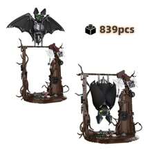 Mechanical Bionic Bat Model Set, Adult Holiday Gift Removable Building Block Set Creative Technology Assembly Building Blocks MOC Style Robot Toy