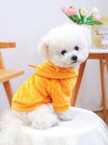 1 pieza Disfraz de mascota Perro feliz Disfraz de pato de dibujos animados lindo de franela corta