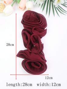 Áo nịt ngực xếp ly 3D nhiều màu mới, cuộn tay, phụ kiện quần áo tự làm, thích hợp cho váy cưới, váy khiêu vũ và các đồ trang trí khác - nhiều màu - Xem 19