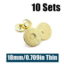 10套/包 14/18毫米金属双铆钉磁扣纽扣紧固件包包按扣钱包手提包衣服DIY - 彩色 - 查看 12