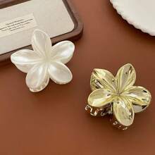 2 bucăți/1 bucată agrafă de păr supradimensionată cu design floral acrilic, accesorii elegante și delicate pentru agrafe de păr personalizate pentru femei, purtare zilnică multifuncțională, articole școlare, facultate