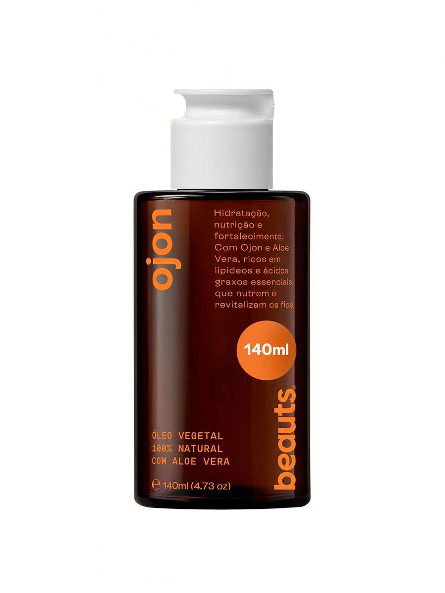 Óleo de Ojon - Crescimento Capilar, Reparador de Pontas, Umectacao Capilar e Fortalecimento dos Fios – Natural com Aloe Vera - Com Tampa Gotejadora, 140ml, Beauts - Ojon - Visão 1