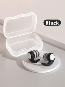 [1 Pair Reusable Sound-Blocking Earplugs] 1 Pair Silicone Earplugs, Comfortable & Durable, Premium Sound-Blocking Earbuds, Reusable For Swimming, Diving, Sleeping & Surfing, Unfragranced, Ear Care Product
