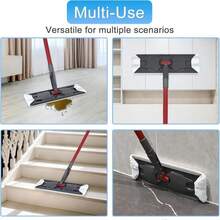 Mop Replacement Pads Compatible With O-Cedar H2prO Flat Mop System, 3 Pack Microfiber Mop Heads Replacements For Ocedar Flat Mop, Washable And Reusable Mop Pad Refills, Safe On Hard Floors - Flat mop pad-3pack - 查看 7