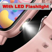 1pc Waterproof Unisex Smart Watch With LED Flashlight, Phone Call Function, Message Reminder, Multiple Sports Modes, Music Playback, Suitable For Men And Women Outdoor Running, Cycling, Etc.