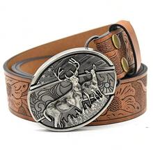 Men's Leather Belt Outdoor Multifunctional Belt With Knife Suitable For Men's Gift - Shuanglu - View 1