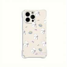 Funda para teléfono (1 unidad) con diseño moderno y protección contra caídas en las cuatro esquinas. Correa para colgar alrededor del cuello. Suave. Compatible con phone 11, 12, 3, 14, 15, 16 Pro y Pro Plus. Nuevo diseño. - Blanco - Ver 4