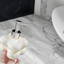 1 set dispensador de jabón de cerámica para el baño, botellas de gel de ducha con decoración de mariposa, dispensador de espuma para gel de ducha