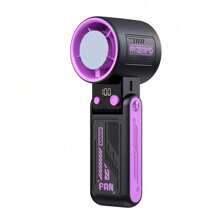 SULVGO 1800mAh 199-Speed Stepless USB-C Fan | 3-Mode Neck, Desk & Handheld Fan | Portable High-Speed Cooling For Home, Travel & School