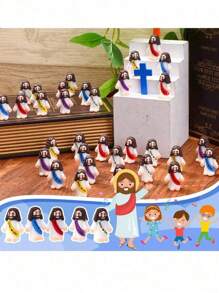 20pcs Mini Jesus Figure Toys, Jesus Loves You Toys For Hide And Seek, Sunday Party Favors, Gifts (Random Color) Miniature Jesus, Christian Toys, Small Toys, Christian Toys, Christmas Gifts, Party Fillers, Christmas, Jesus, Toys, Christmas, Jesus, Toys, Christian Stuff