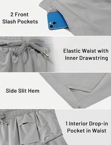 2 Pack Gym Shorts For Men Quick Dry Athletic Shorts With Brief Liner/Pockets For Running Workout Active, 3 Inch Inseam - Dark Grey/Light Grey - View 9