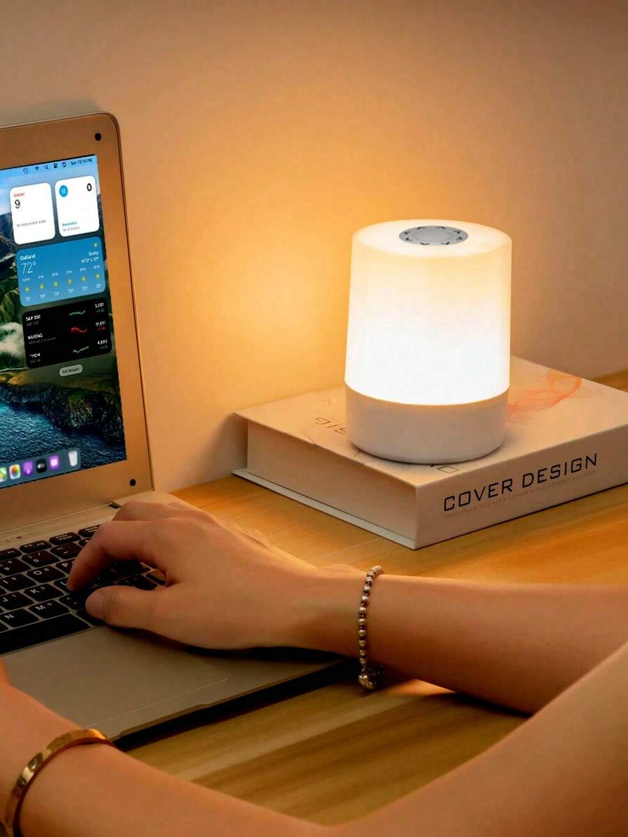 1個觸控式床頭燈，護眼LED夜燈，USB插電/可充電夜燈，800mAh，適用於房間、臥室、床頭桌燈、房間裝飾、燈、聖誕燈、燈罩、臥室裝飾、聖誕裝飾、臥室、家居裝飾客廳、投影機、房間裝飾臥室壁燈、燈、LED燈、仙女燈、聖誕禮物、家居裝飾、聖誕
