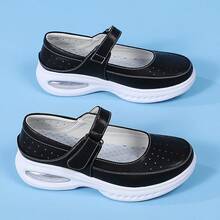 Giày casual đế mềm kiểu Âu và Mỹ, giày bầu đế mềm, giày công sở thoải mái, giày cho mẹ không gây mỏi chân, giày Mary Jane đế dày chống trượt thoáng khí cho hoạt động ngoài trời. - màu đen - Xem 9