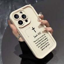 Funda de silicona para phone 11, Funda de silicona para phone 12, 13, 14, 15, 16 Plus Pro Promax XSMAX XS/X S22 S23 S24 S25, elegante y de alta gama - Blanco marfil - Ver 3