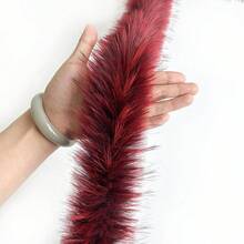 1 件 2 米仿浣熊毛饰边，适用于外套、汉服、鞋子、靴子、披风的服装配饰 - 彩色 - 查看 9