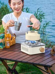 1 pièce, Plusieurs couleurs, 9554 BTU, Réchaud portatif au butane, Réchaud portable, Réchaud de camping extérieur, Réchaud à butane réglable, Réchaud à gaz, Pique-nique, Barbecue de jardin, Pêche, Matériel de cuisine de camping, Randonnée, Réchaud de survie, Chauffage