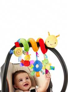 Ciondolo per auto giocattolo, pendente a spirale in peluche con nastro colorato, ciondolo campanella giocattolo per bambini, regali per feste, Natale, Pasqua, Ognissanti, compleanni