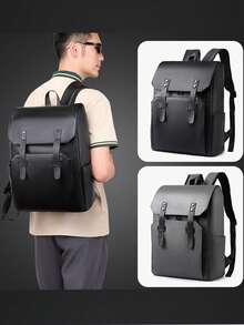 多隔层背包大容量休闲学生书包轻便短途旅行行李背包，