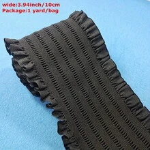 1 Yard Long, 7.3cm/10cm Wide, Heavy Duty Elastic Black Nylon Waistband - Sewing, Pants, Clothing Alterations Elastic Band - Durable, Soft, Adjustable Sewing Accessory - Multicolor - View 7