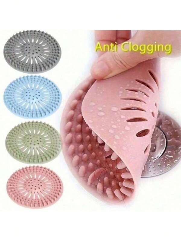 1pc Drain Hair Catcher, Keeps Drain Clean And Unclogged, Shower Drain Strainer Hair Catcher Set Home Bathroom Decor Fall Decor Back To School