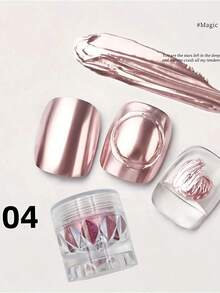 金镜美甲粉 - 高端、高反射、质地细腻、闪亮的新款美甲装饰