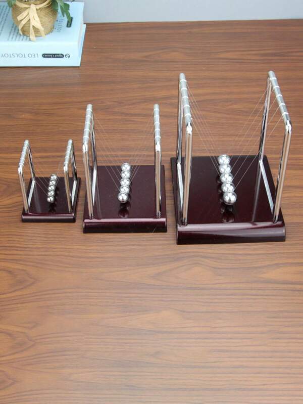 1pc T-Shape Newton's Cradle Ball, A Simple And Fun Desktop Toy. Can Be Used As A Decorative Piece, Also Helps People Relax. This Newton's Cradle Toy Not Only Has An Interesting Design, But Also Allows You To Learn About The Transmission Of Force And Energy Through Hands-On Assembly. Suitable For Living Room, Office, Teacher's Gifts And Various Occasions.