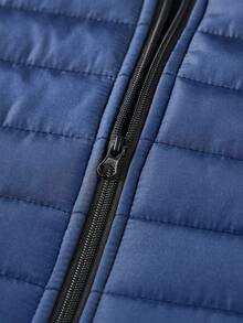 2pcs Men Vest, Lightweight Padded Coat, Warm Outer Layer/Inner Wear, Autumn/Winter, Fleece - Multicolor - View 5