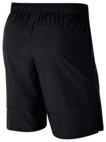 Pantalones cortos de entrenamiento tejidos de 9" de tela elástica para hombres de la marca Nike, de ajuste regular, para baloncesto, fútbol, gimnasio, entrenamiento y correr - Negro - Ver 6