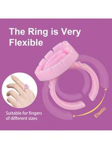 100/50Pcs Heart-Shaped Glue Rings For Eyelash Extensions - Lash Glue Holder, Volume Fanning Cup For Lash Extension Supplies - Multicolor - View 3