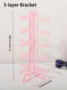 Sunglasses Holder, Sunglasses Stand, Eyeglass Holder, Organizer Stand For 6 Pairs Of Sunglasses - Pink - View 7