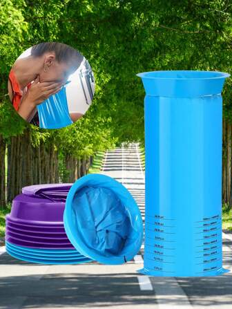 10pcs Multi-Functional Portable Vomit Bag For Travel, Leak-Proof, Breathable, Odor-Resistant, Disposable Vomit Bag, Especially Suitable For Pregnant Women And Car Motion Sickness, Durable, Essential Travel Supplies