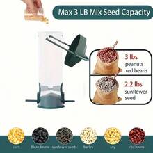 简易户外花园悬挂式喂鸟器，畅销自动蜂鸟喂食器，适用于庭院和野生动物喂食 - 彩色 - 查看 9