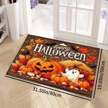 1pc Halloween Rug, Faux Sheepskin Backed With TPR, Soft, Durable And Machine Washable Floor Covering For Entrances, Doorways, Indoor, Suitable For Living Room, Bathroom, Bedroom, Gaming Room, Laundry, Dorm Decor, Stain Resistant - Multicolor - View 27