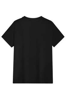 Men'S Casual Graphic T-Shirt - "MONASTERY COUTURE" Print, Black Short Sleeve Tee For Summer, Comfortable Round Neck, Lightweight & Breathable Fabric, Perfect For Outdoor Activities, Casual Summer Wear | Bold Graphic Tee | Comfortable Fit - màu đen - Xem 2