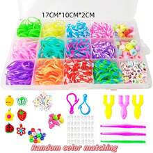 32色橡皮筋编织套装，DIY橡皮筋手链套装，适用于40、36、28、24、15格编织，可用于制作手链、礼品和工艺品 - 盒裝3 - 查看 13
