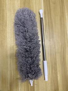 Microfiber Duster, Extendable Feather Duster (Stainless Steel) 33 To 98Inches, Reusable Bendable Dusters, Washable Dusters For Cleaning Ceiling Fan, High Ceiling, Blinds, Furniture, Cars - Grey - View 9
