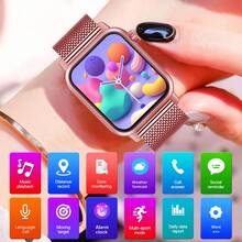 1pc Waterproof Unisex Smart Watch With LED Flashlight, Phone Call Function, Message Reminder, Multiple Sports Modes, Music Playback, Suitable For Men And Women Outdoor Running, Cycling, Etc.