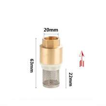 Brass Foot Valve, Water Pump Bottom Valve, Check Valve With Filter, Foot Valve Filter No Return Valve Foot Valve Strainer-DN15-1/2" DN20-3/4" DN25-1" - Màu vàng - Xem 4
